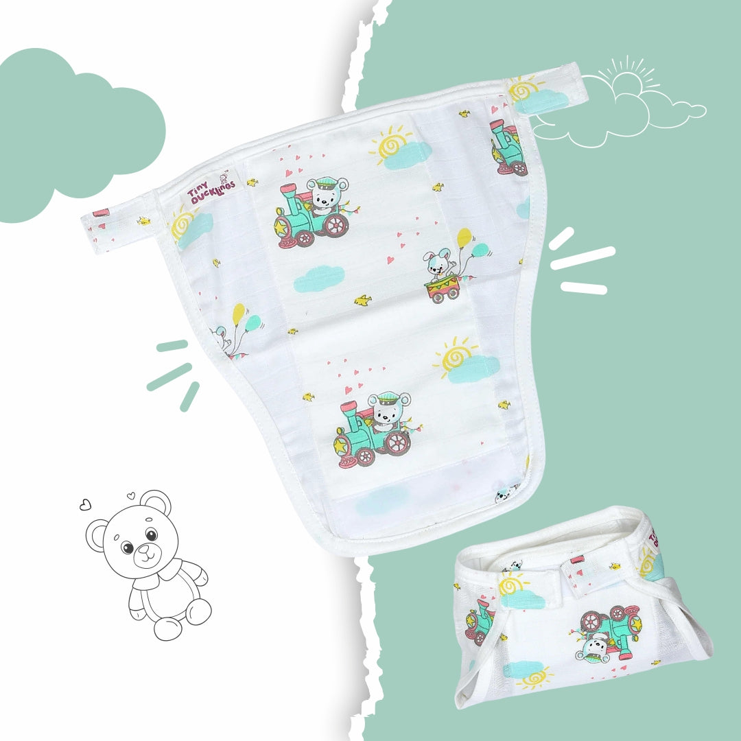 Muslin Nappies - Velcro