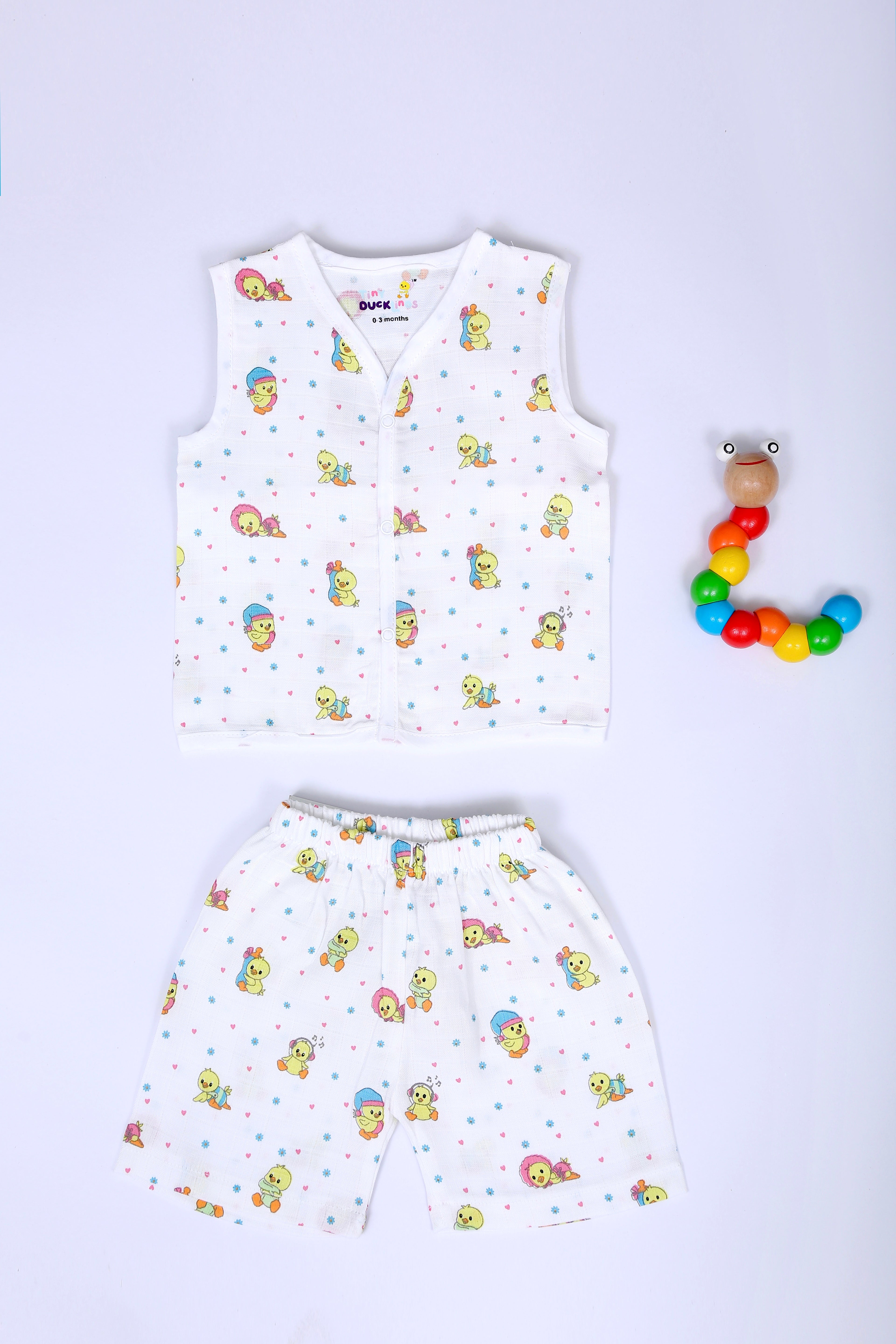 Sleepy Fluffs  -Muslin Jabla & shorts