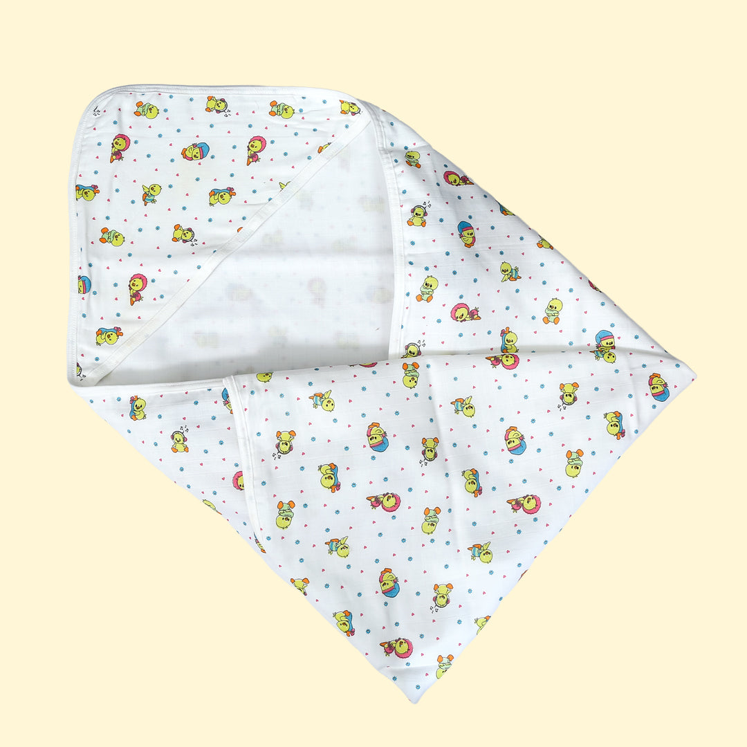 Little Fluffs - Receiving Blanket with Hood