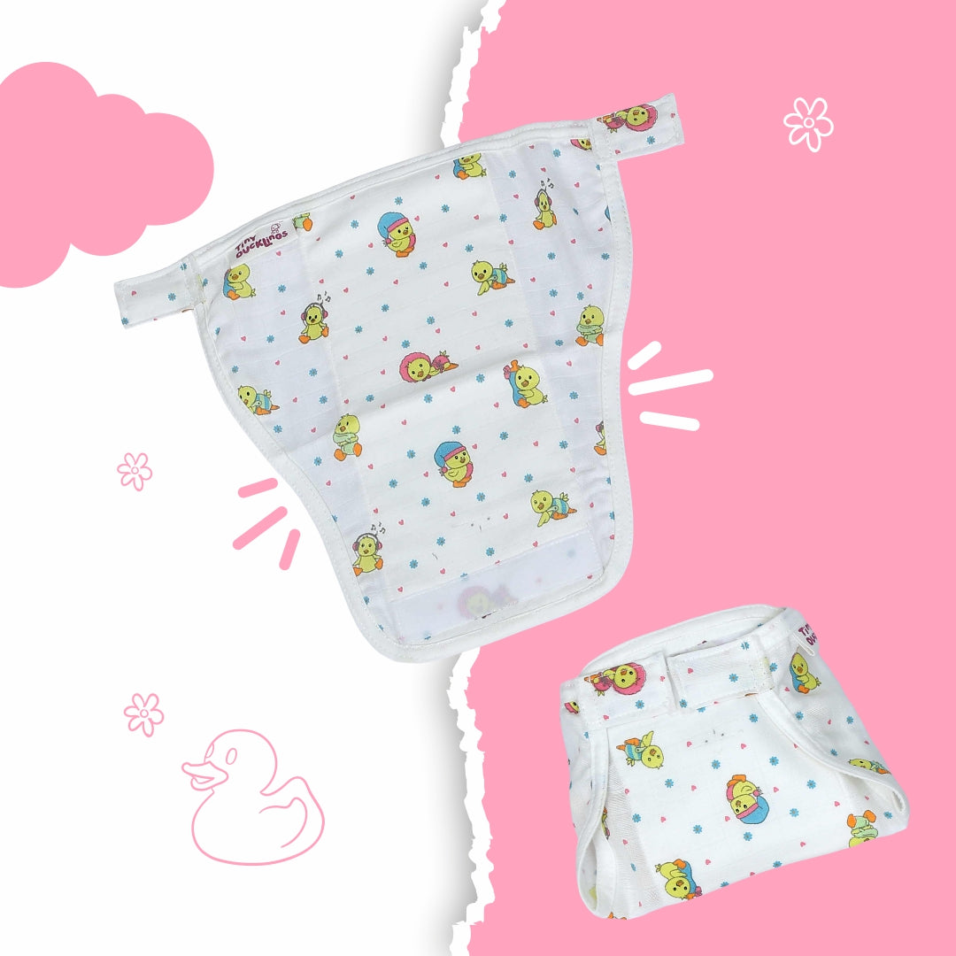 Muslin Nappies - Velcro
