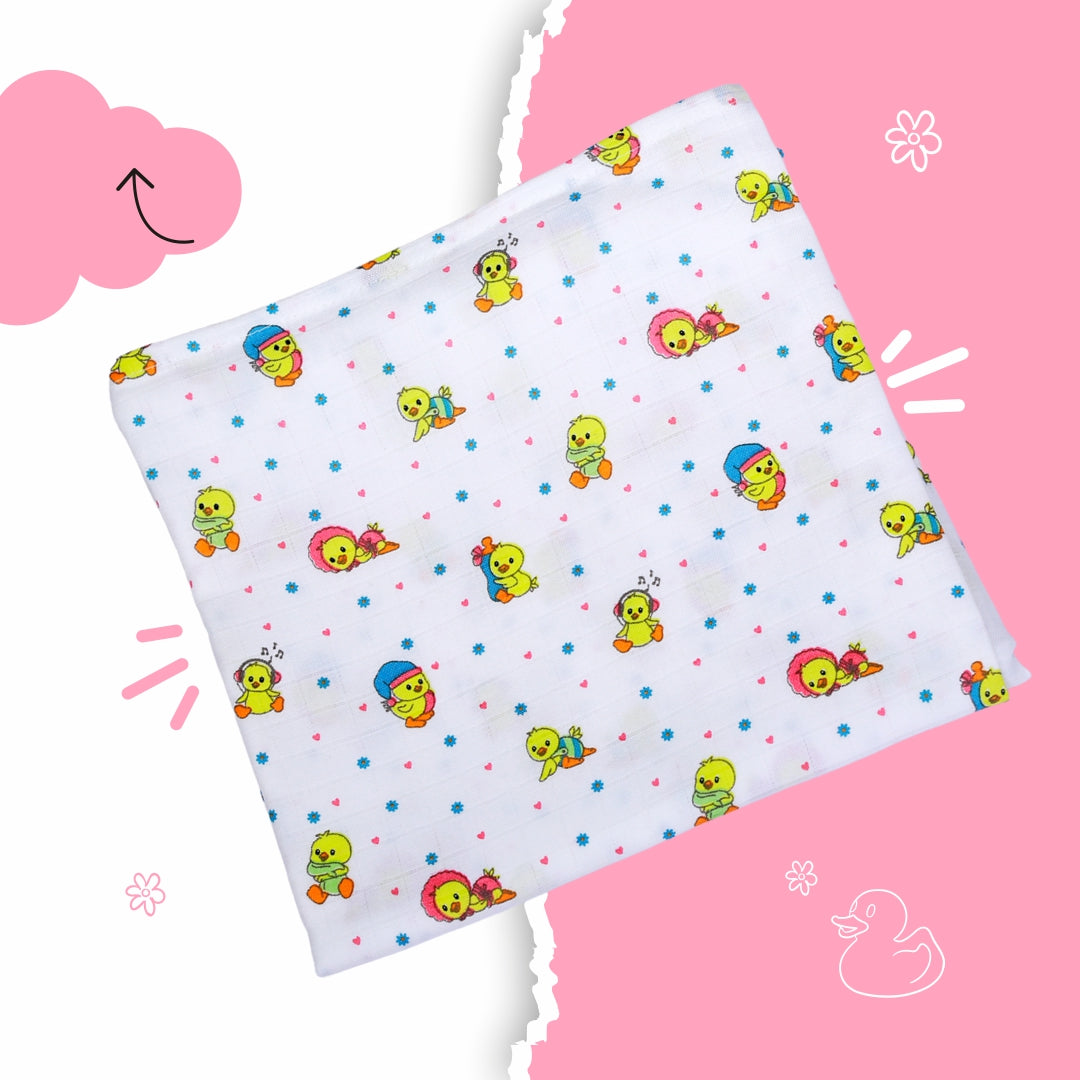 Muslin small towel / burp cloth -Sleepy fluffs