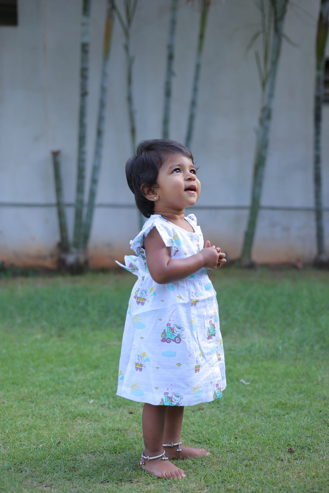 Blushing Bears Muslin Frock