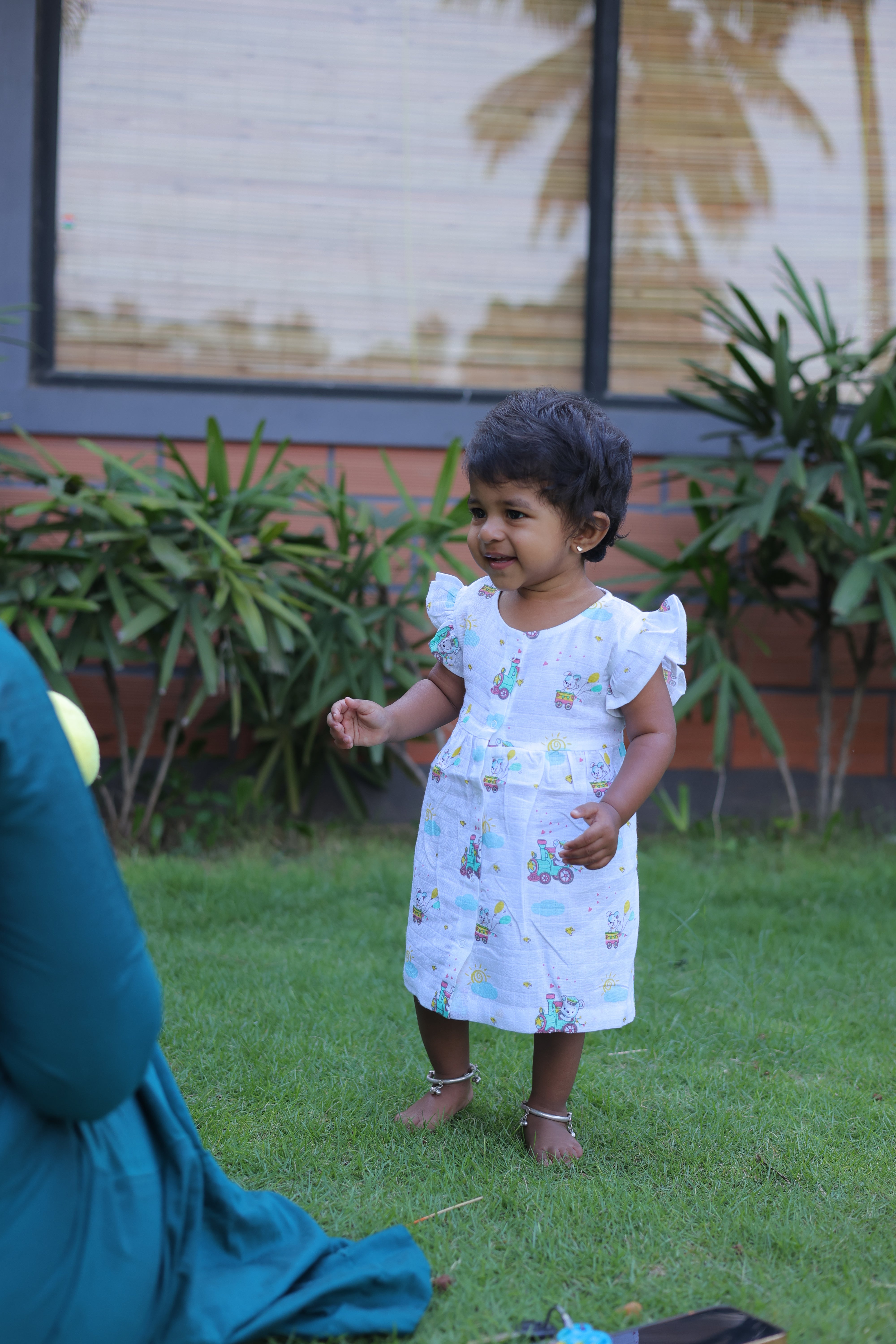 Blushing Bears Muslin Frock