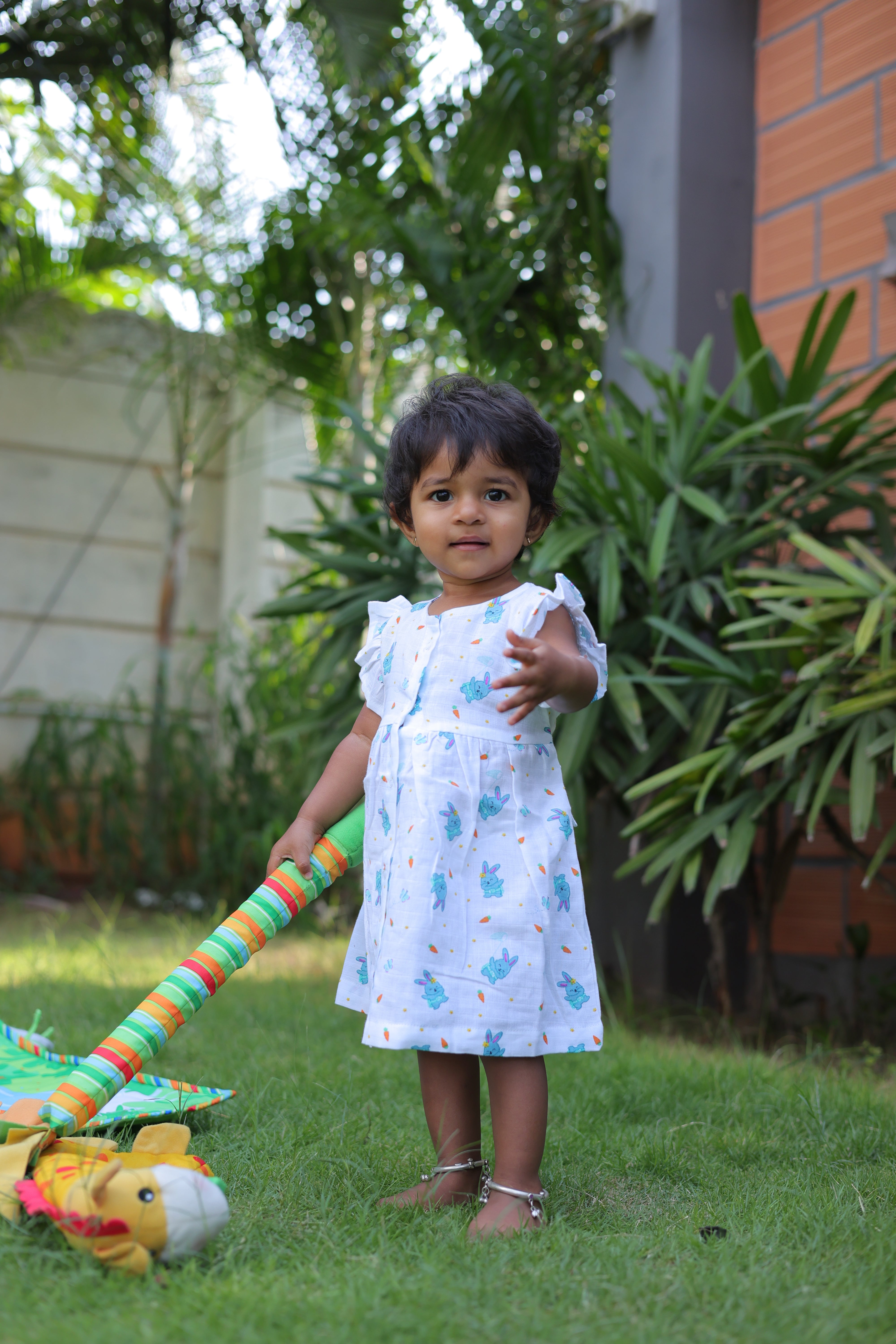 Bunny Tickles Muslin Frock
