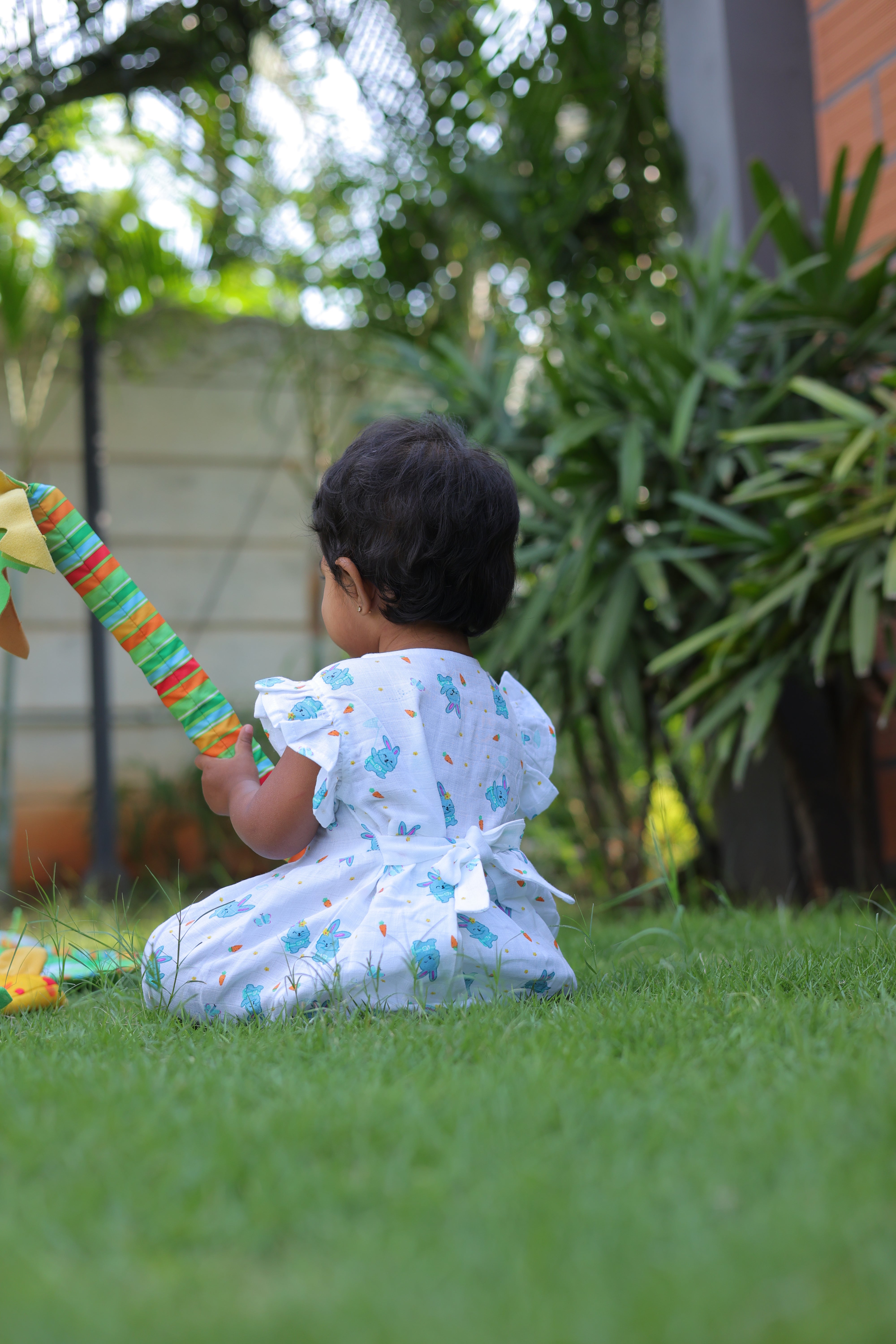 Bunny Tickles Muslin Frock
