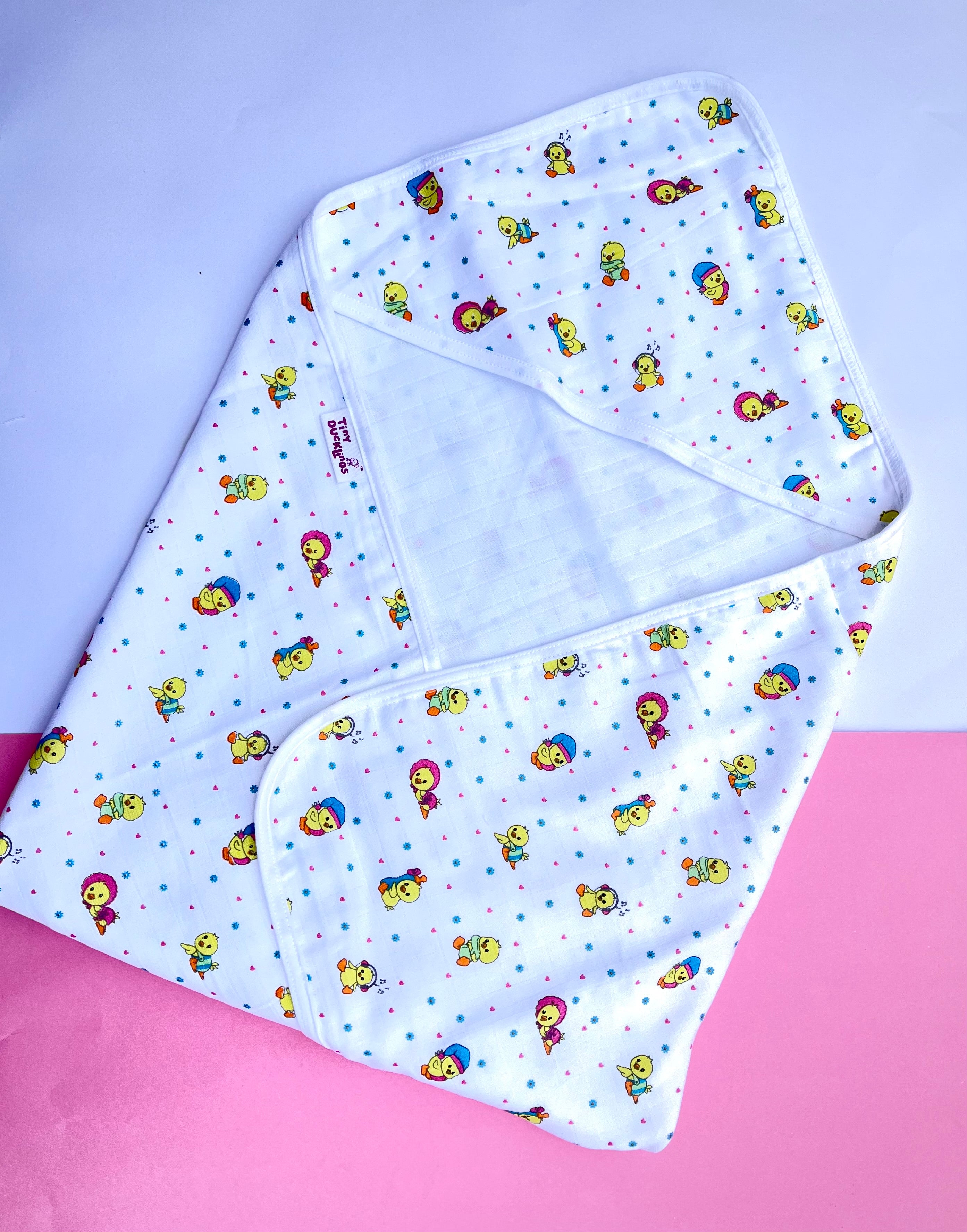 Little Fluffs - Receiving Blanket with Hood