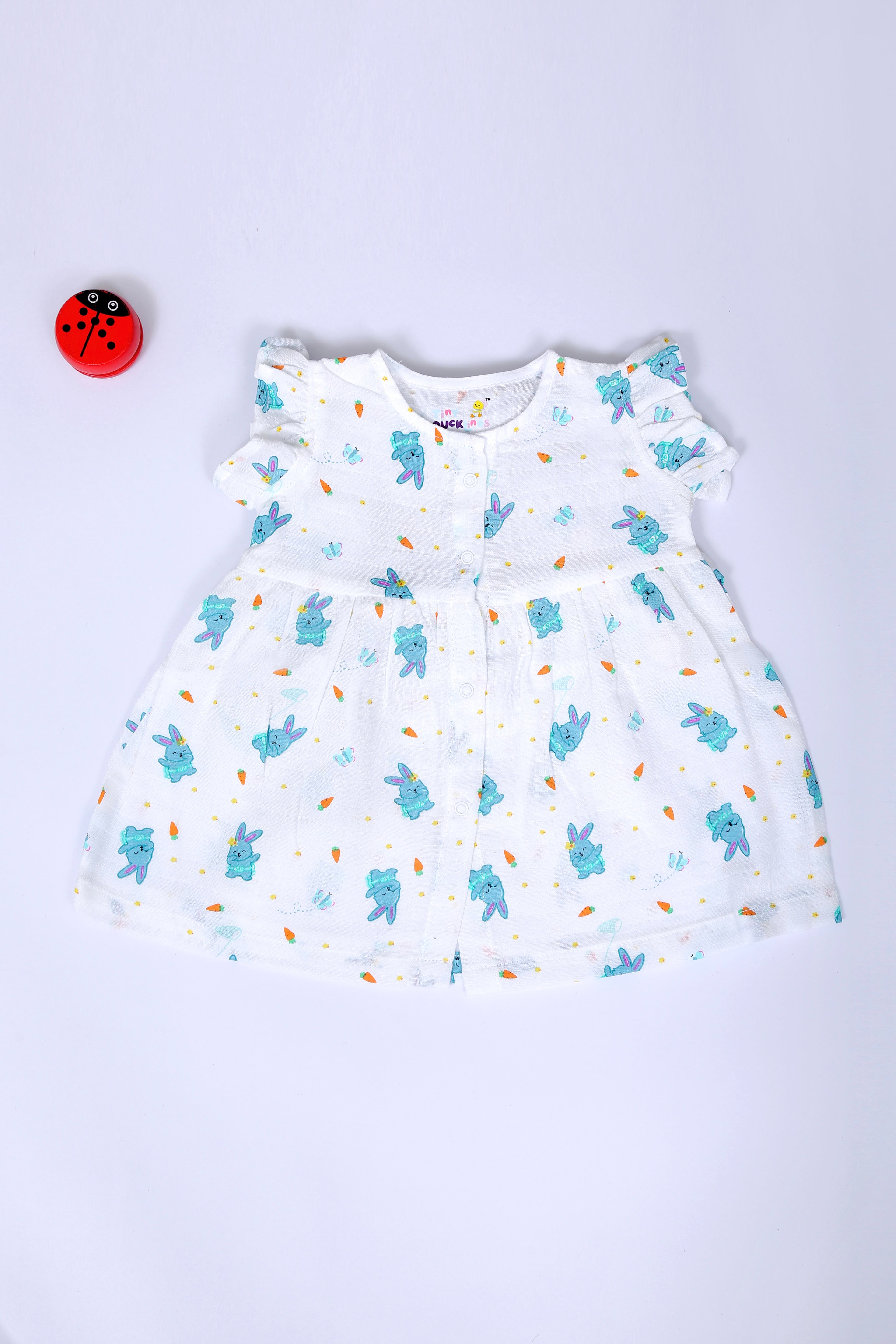Bunny Tickles Muslin Frock