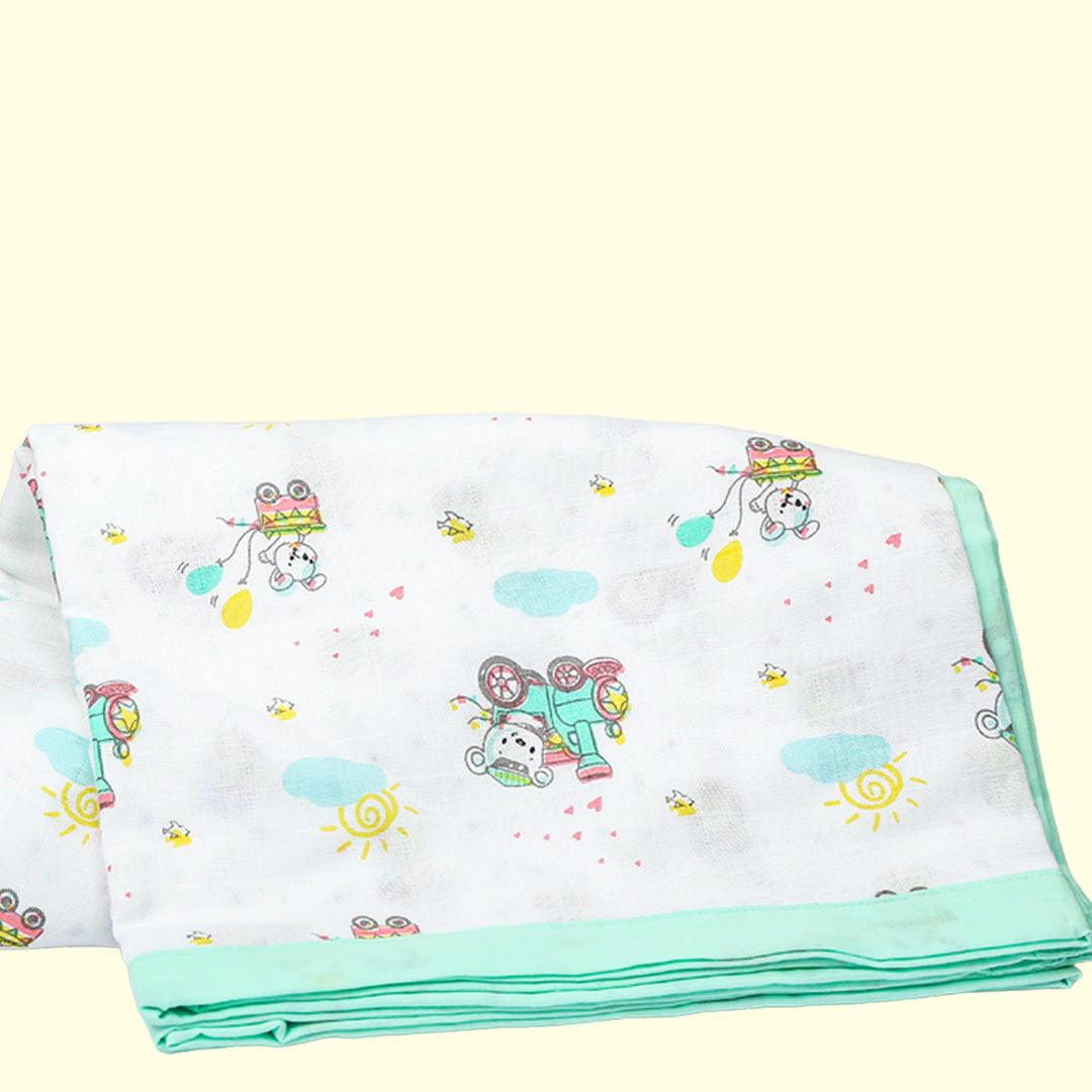 Blushing Bears - Large Muslin Swaddle / Bath Towel