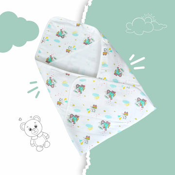 Blushing bears - Receiving Blanket with Hood