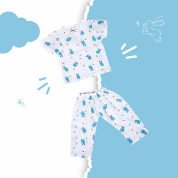 Bunny Tickles - Muslin Sleeve Top & Full pant