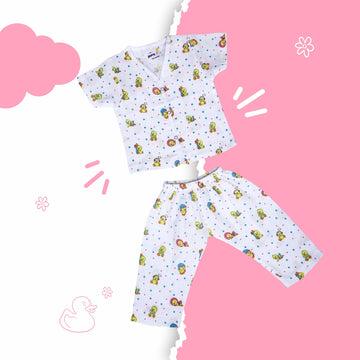 Sleepy Fluffs - Muslin Sleeve Top & Full pant