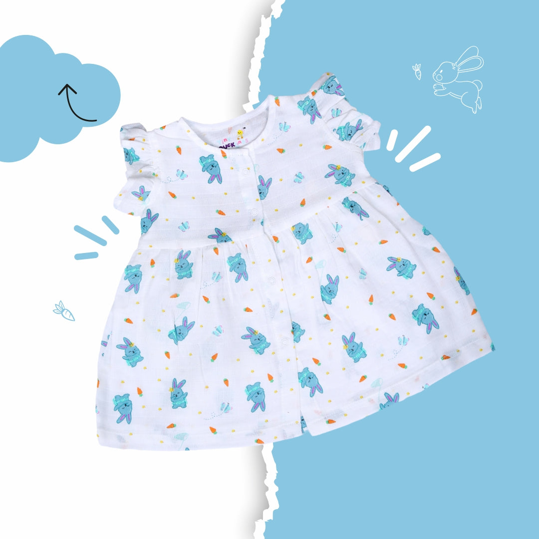 Bunny Tickles Muslin Frock