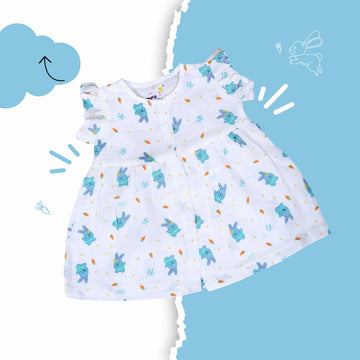 Bunny Tickles Muslin Frock