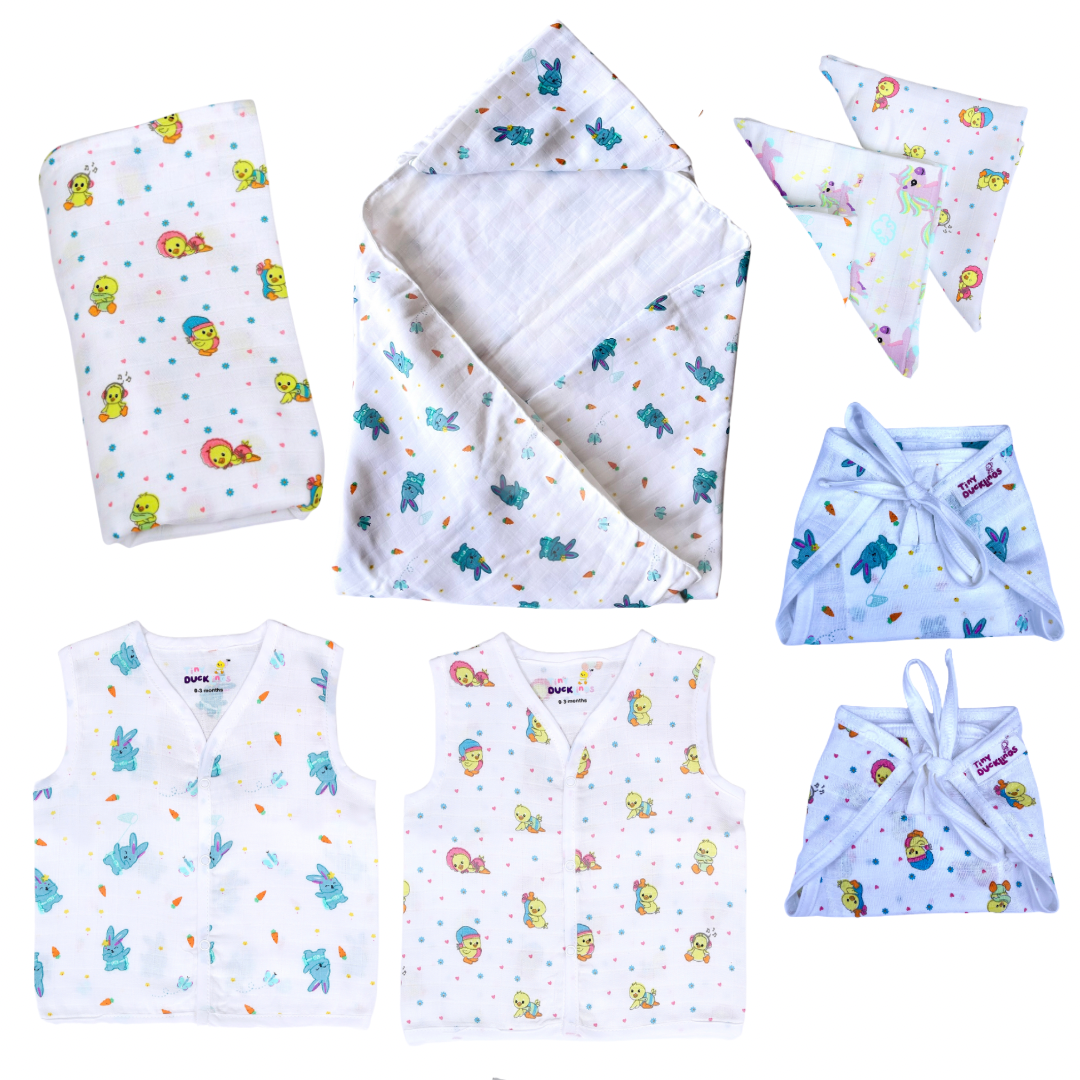 Newborn Gift bundle - Bunny tickles🐰 + Sleepy Fluffs 🐣