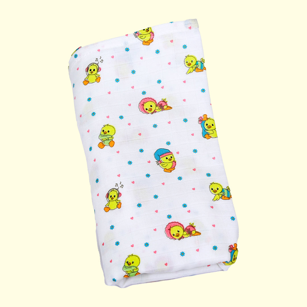 Sleepy Little Fluffs - Large Muslin Swaddle / Bath Towel