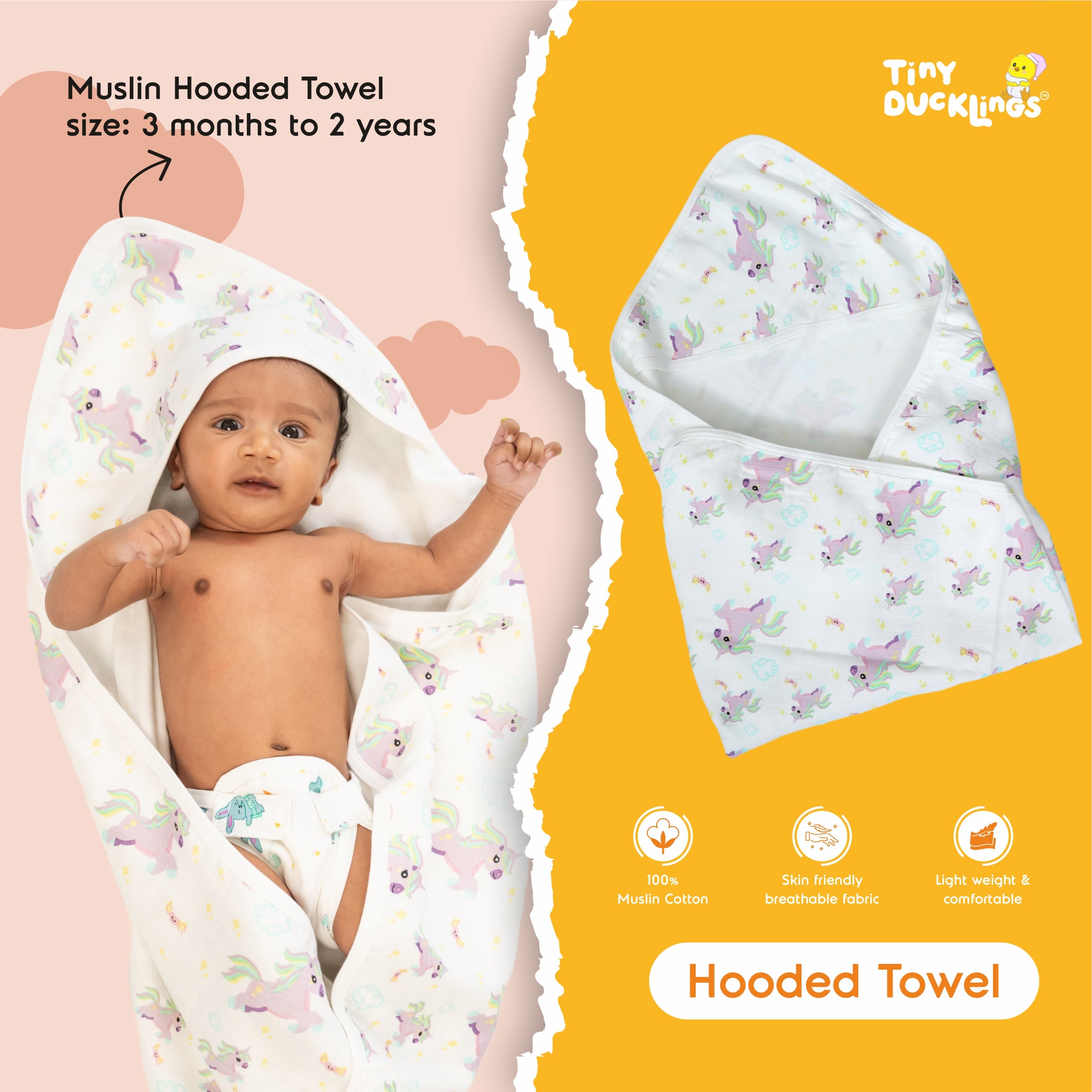 Muslin Hooded Towels