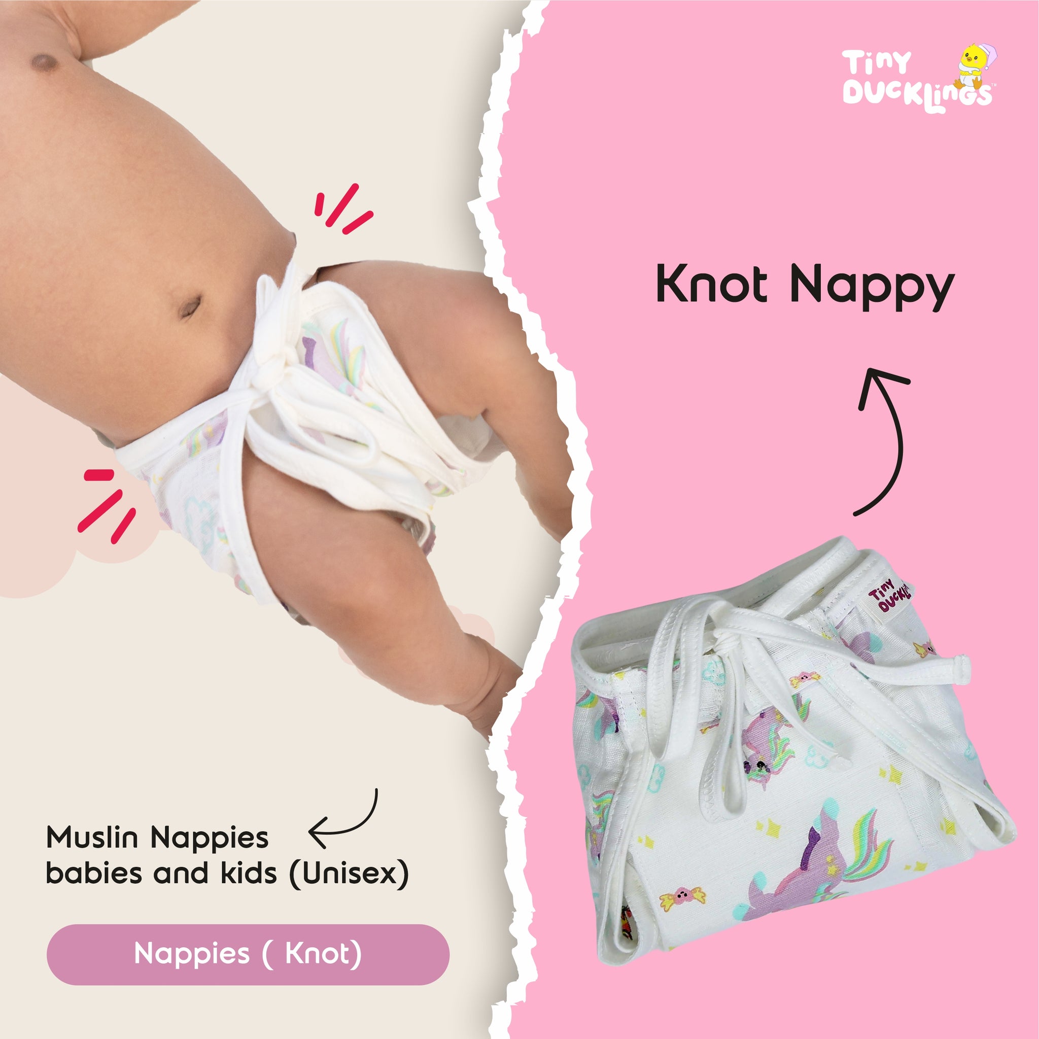 Muslin Nappies - Knot