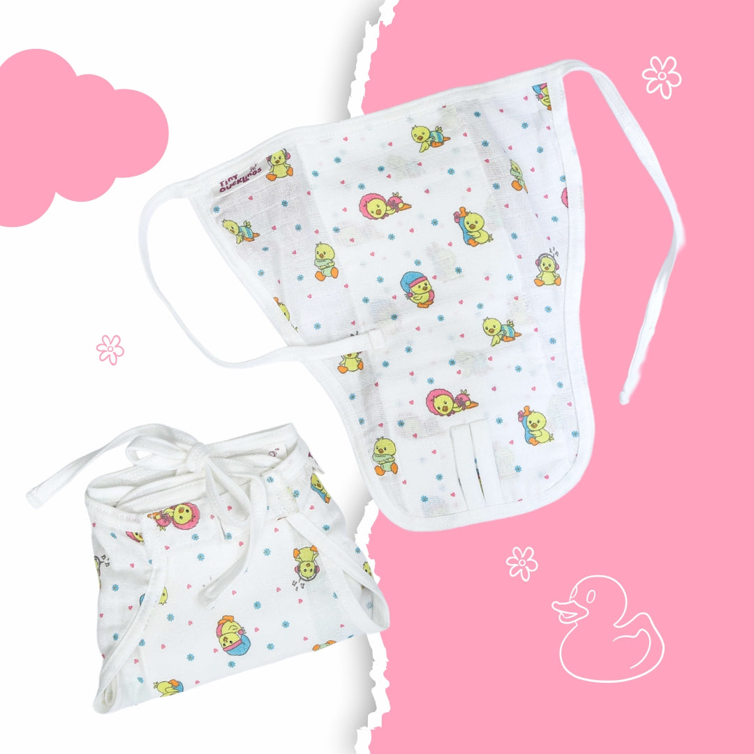 Muslin Nappies Knot Type - Set of 4