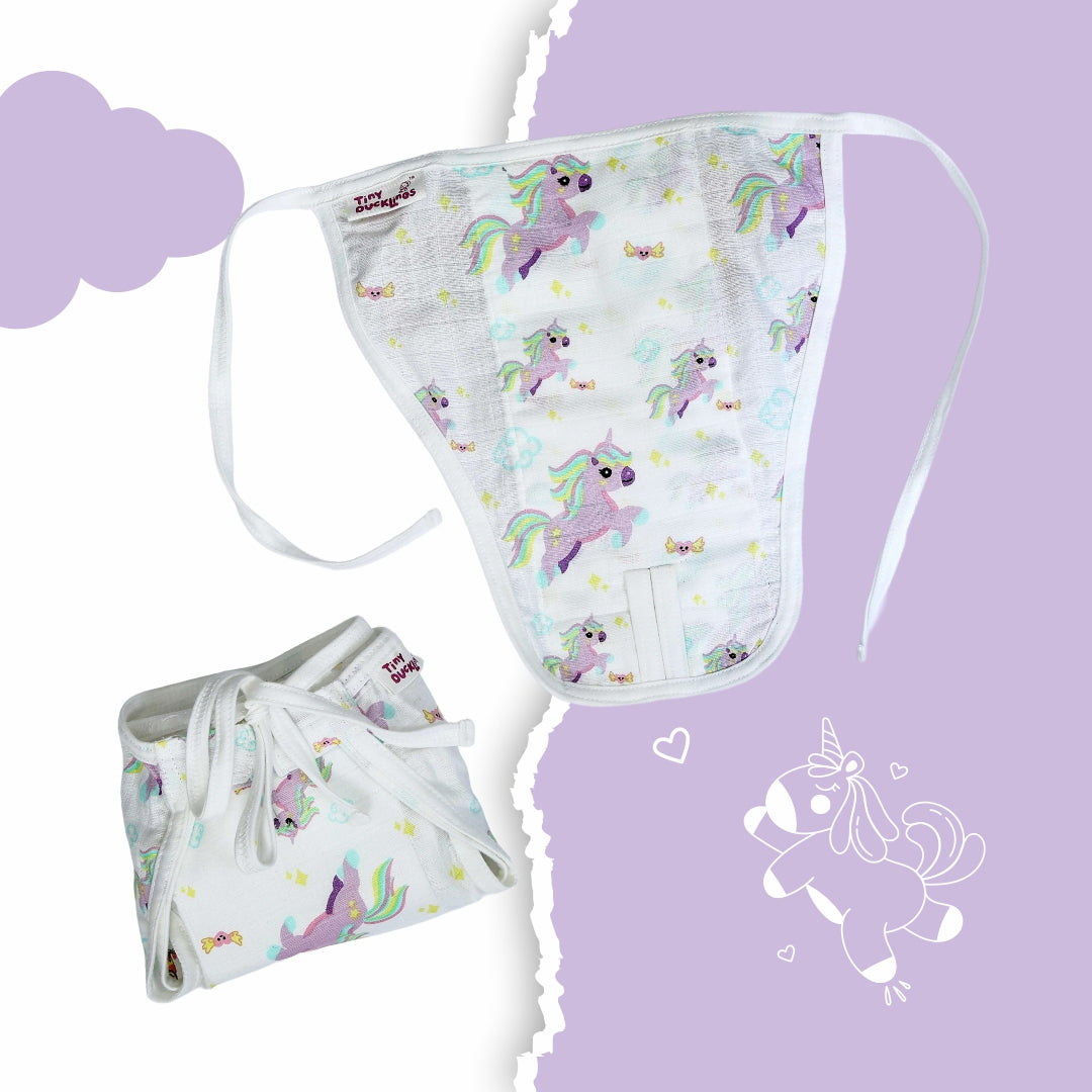 Muslin Nappies Knot Type - Set of 4