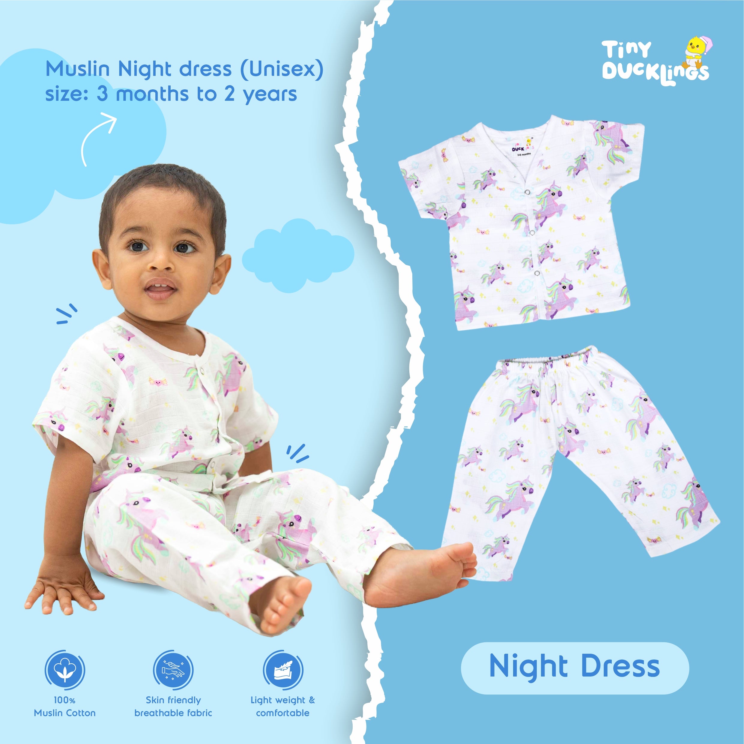 Muslin Night Suits