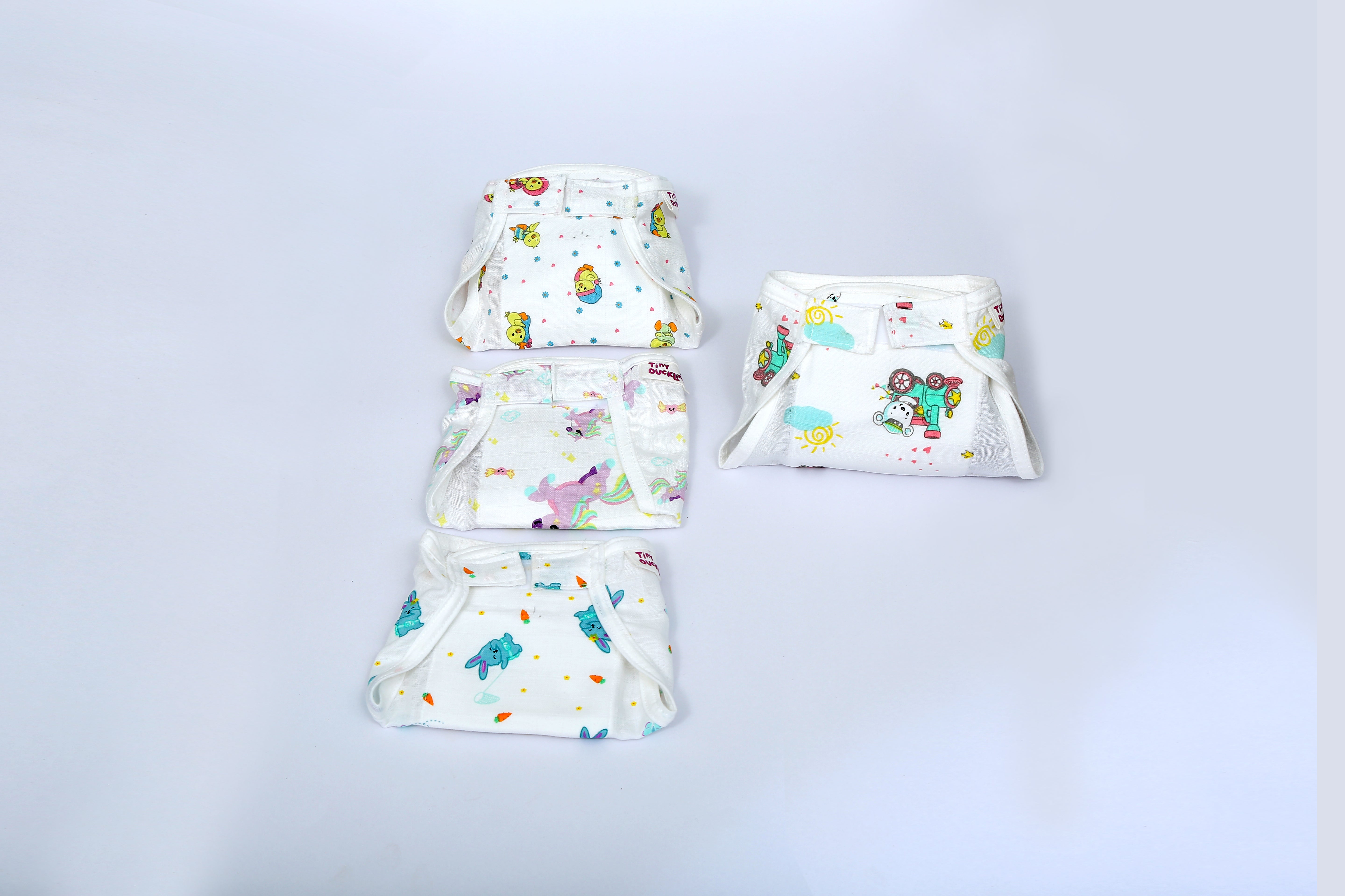 Velcro Nappy - Blushing bears - Assorted pack of 3